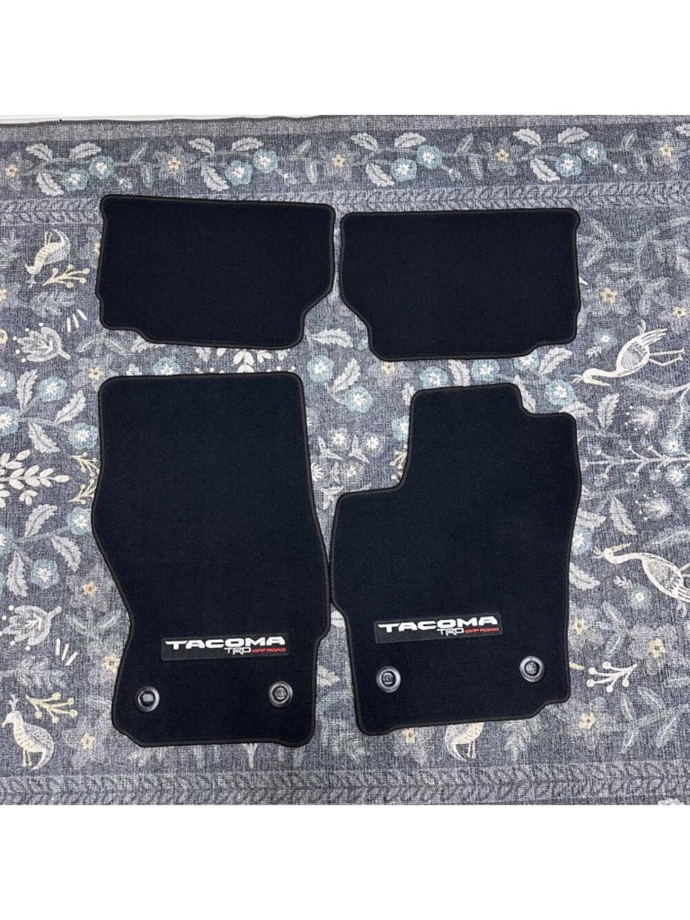 Toyota Tacoma TRD OEM Off Road Black Carpet Car Floor Mats NEW PT206-35246